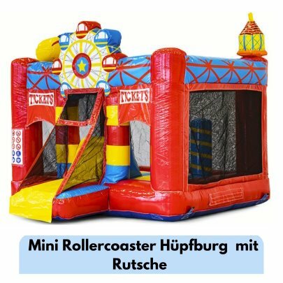 Mini Rollercoaster Hüpfburg mit Rutsche - Gießen